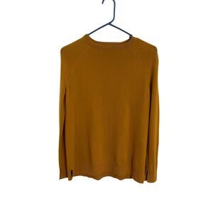 Hatch Merino Wool Pullover Womens Size 1 Small Mustard Yellow Maternity Sweater